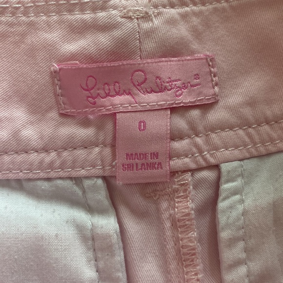 Pink Lilly Pulitzer shorts Sz 0 - Picture 2 of 4